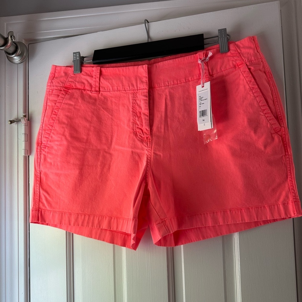 Vineyard Vines Fiery Coral Orange/Pink Women's 3.5 Everyday Shorts NWT